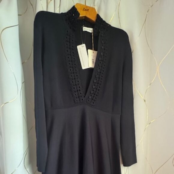 Navy Scanlan Theodore Dress - Picture 1 of 4